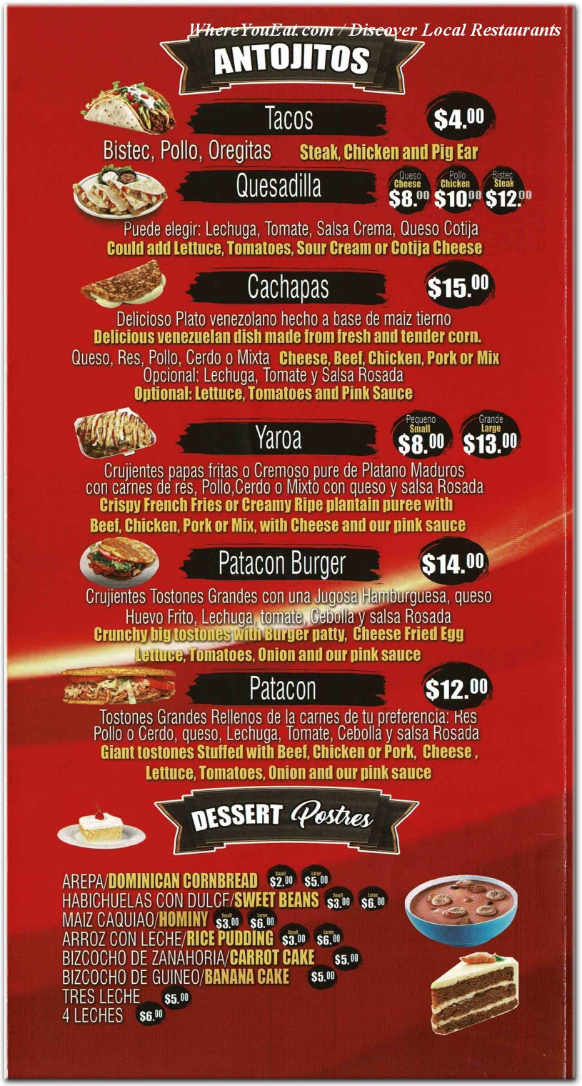 menu image