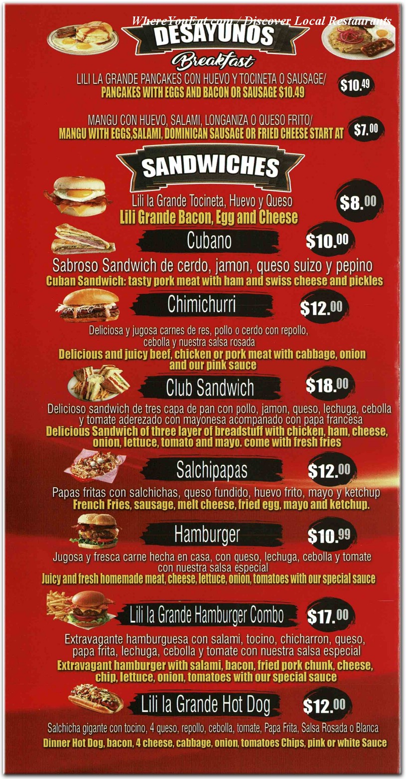 menu image