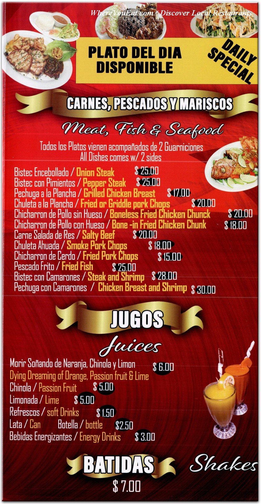 menu image