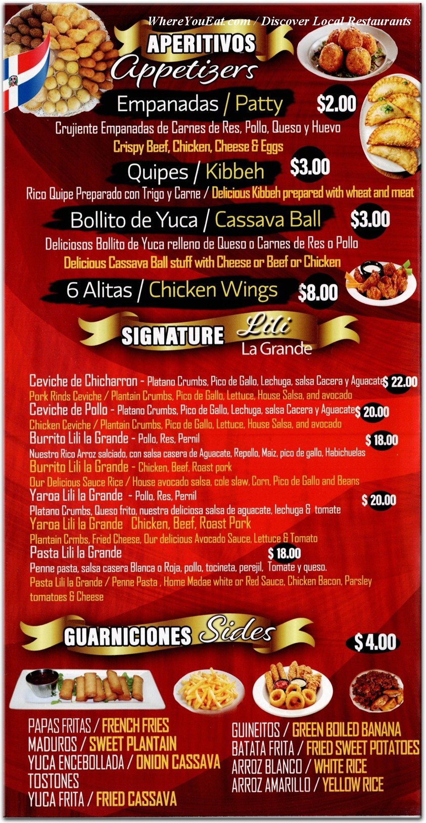 menu image