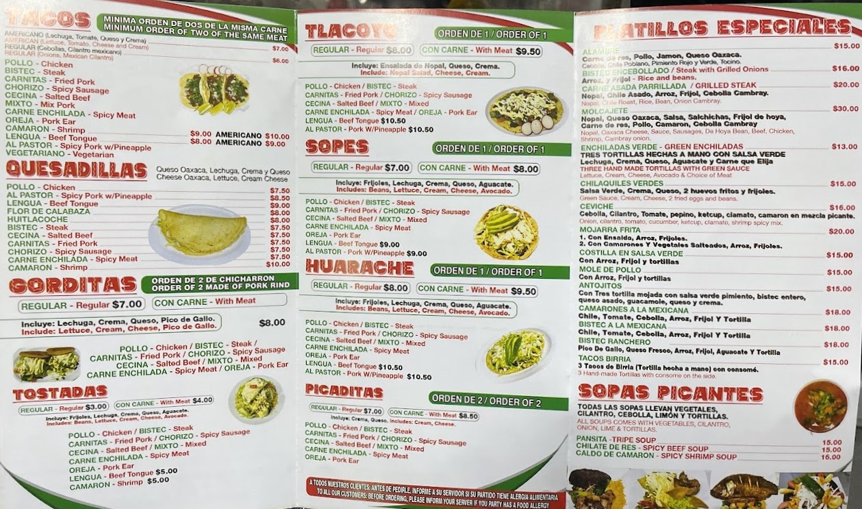 menu image