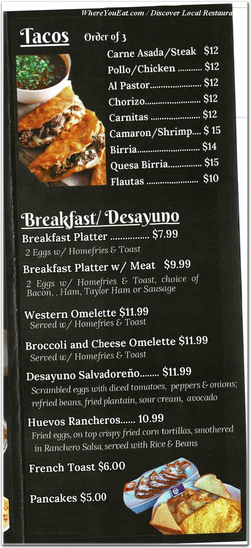 menu image