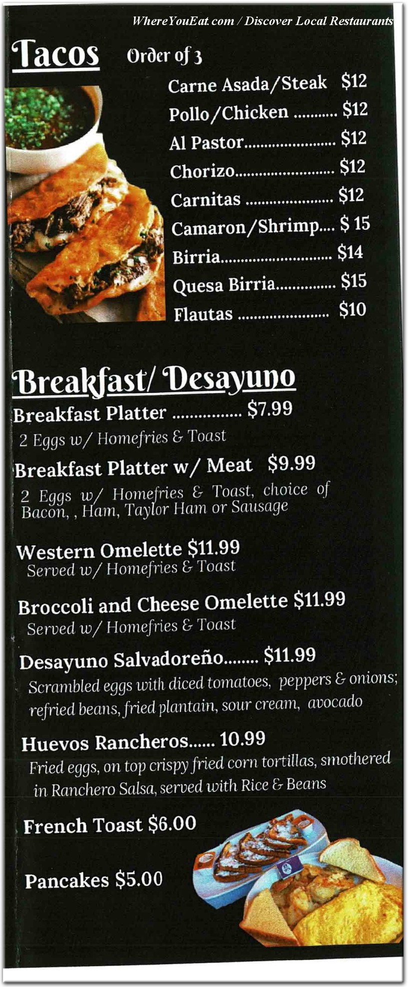 menu image