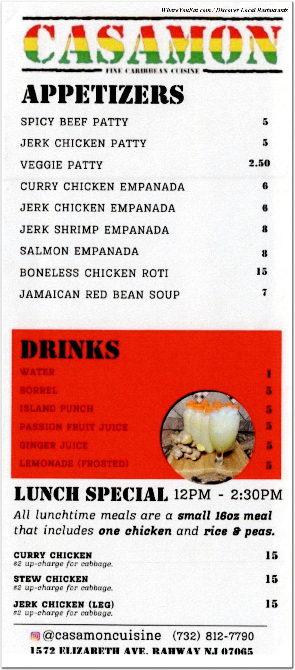 menu image
