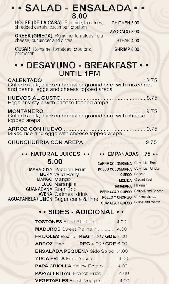 menu image