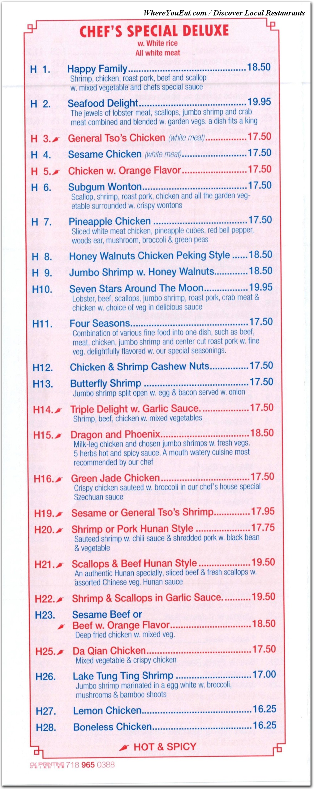 menu image