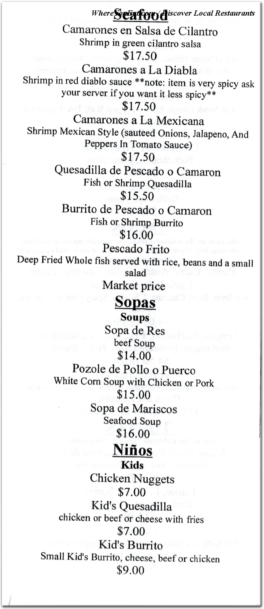 menu image