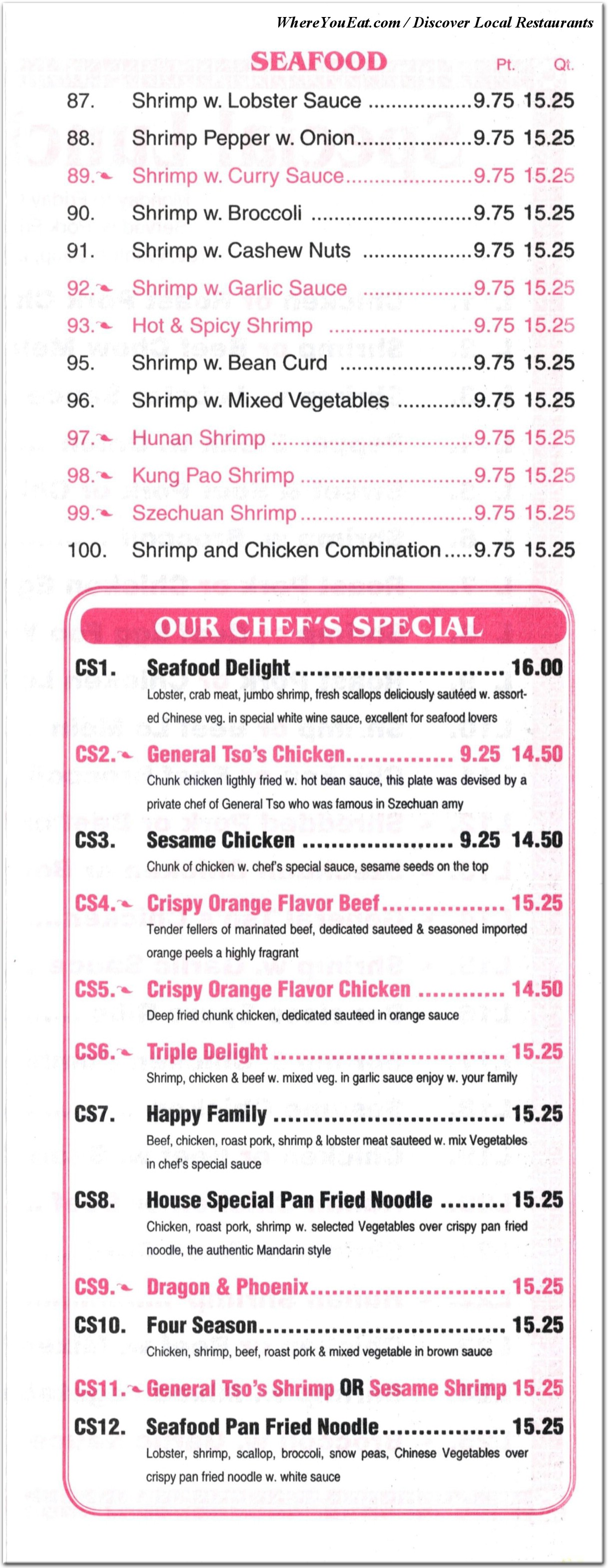 menu image