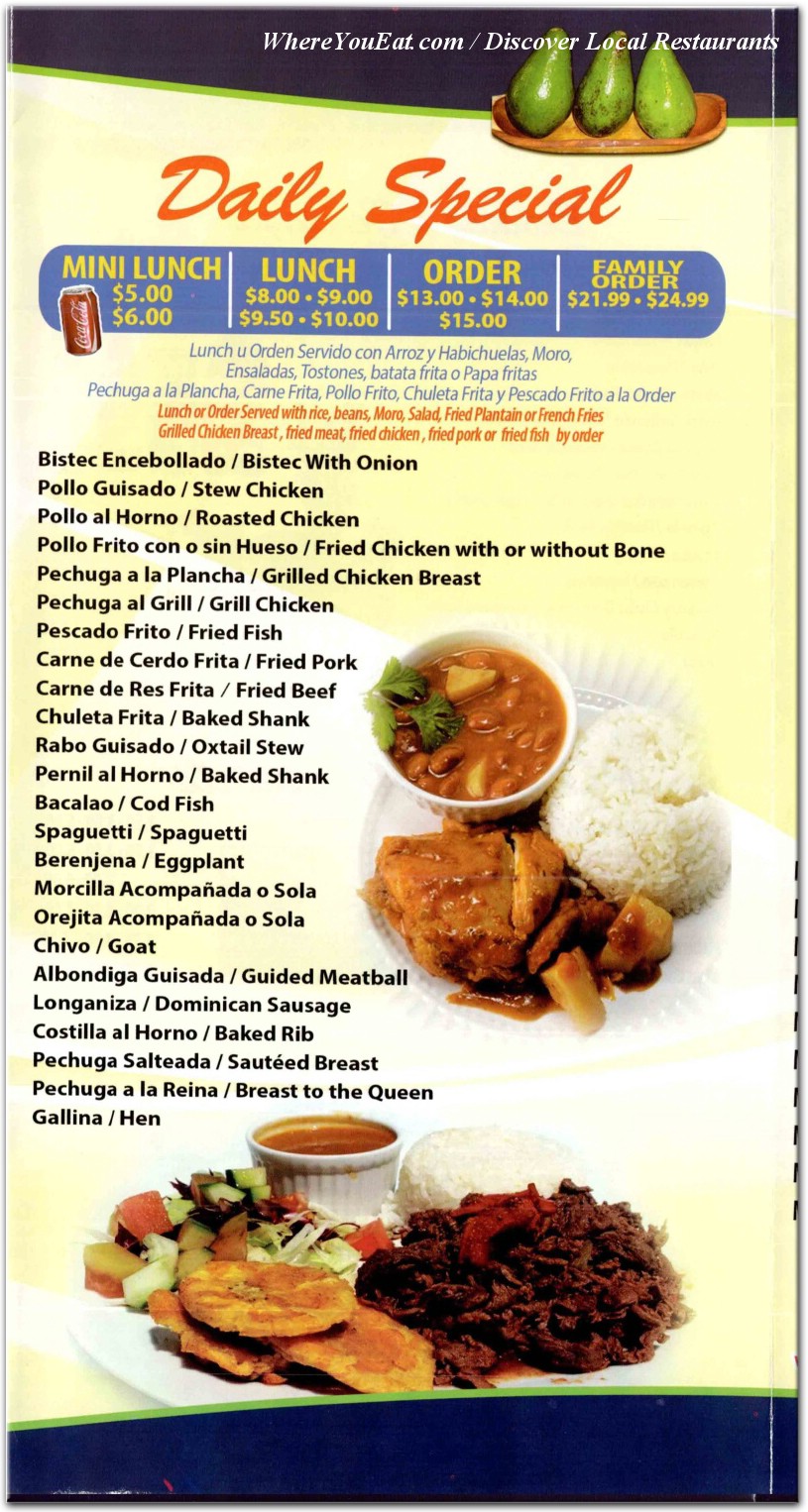 menu image