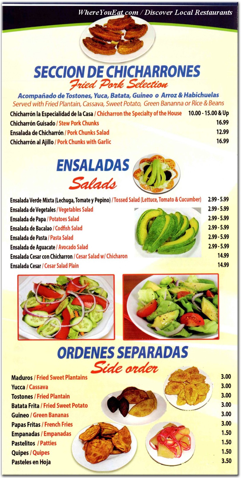 menu image
