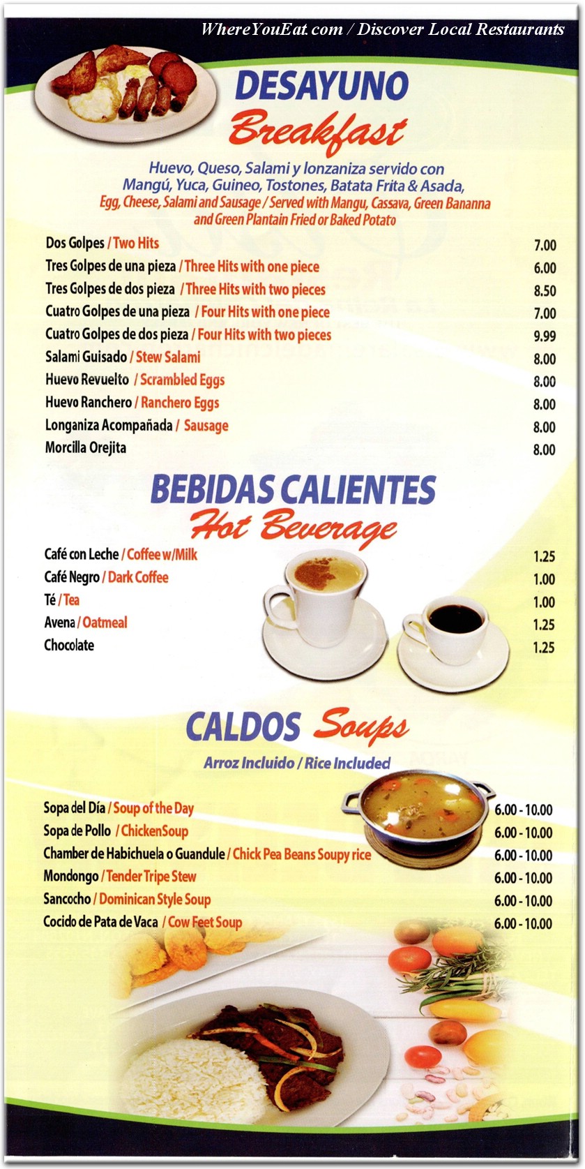 menu image