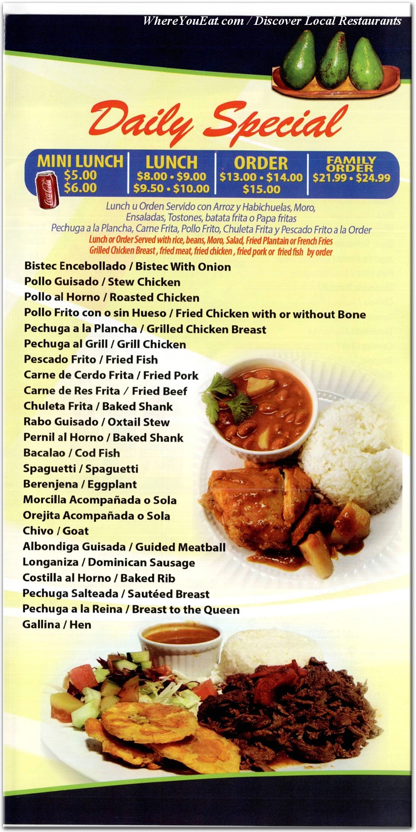 menu image