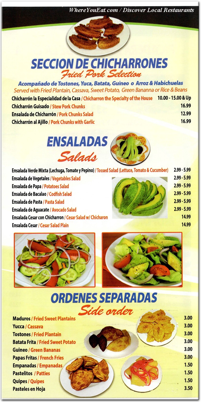 menu image