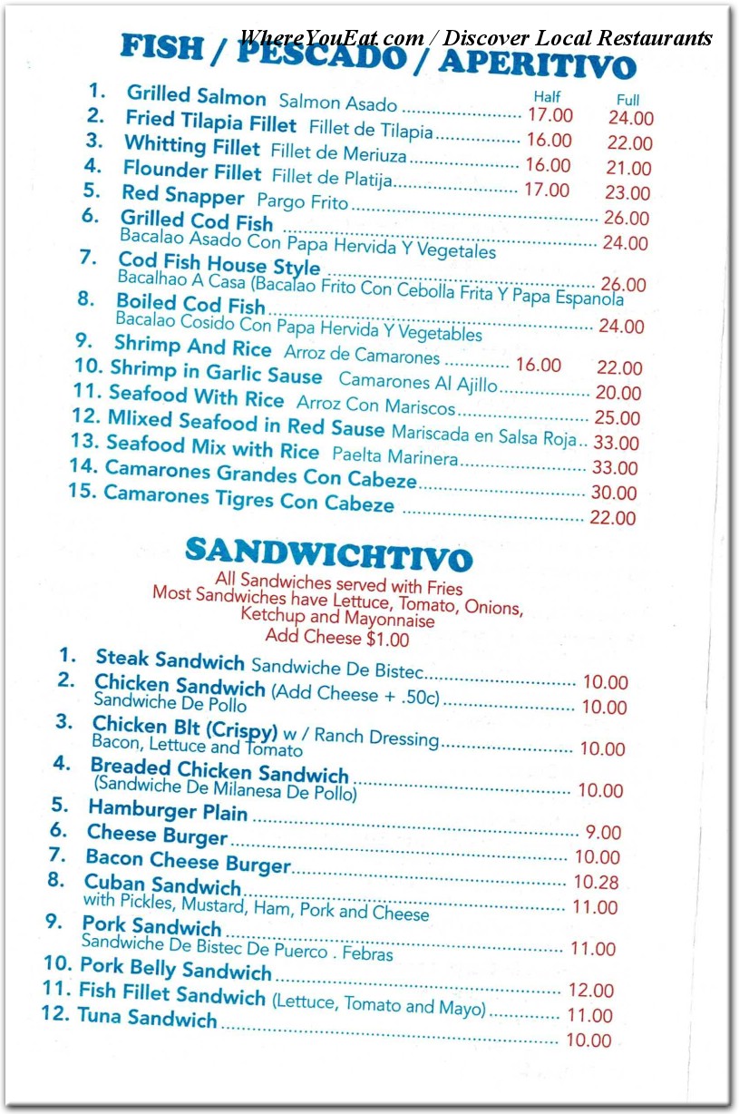 menu image