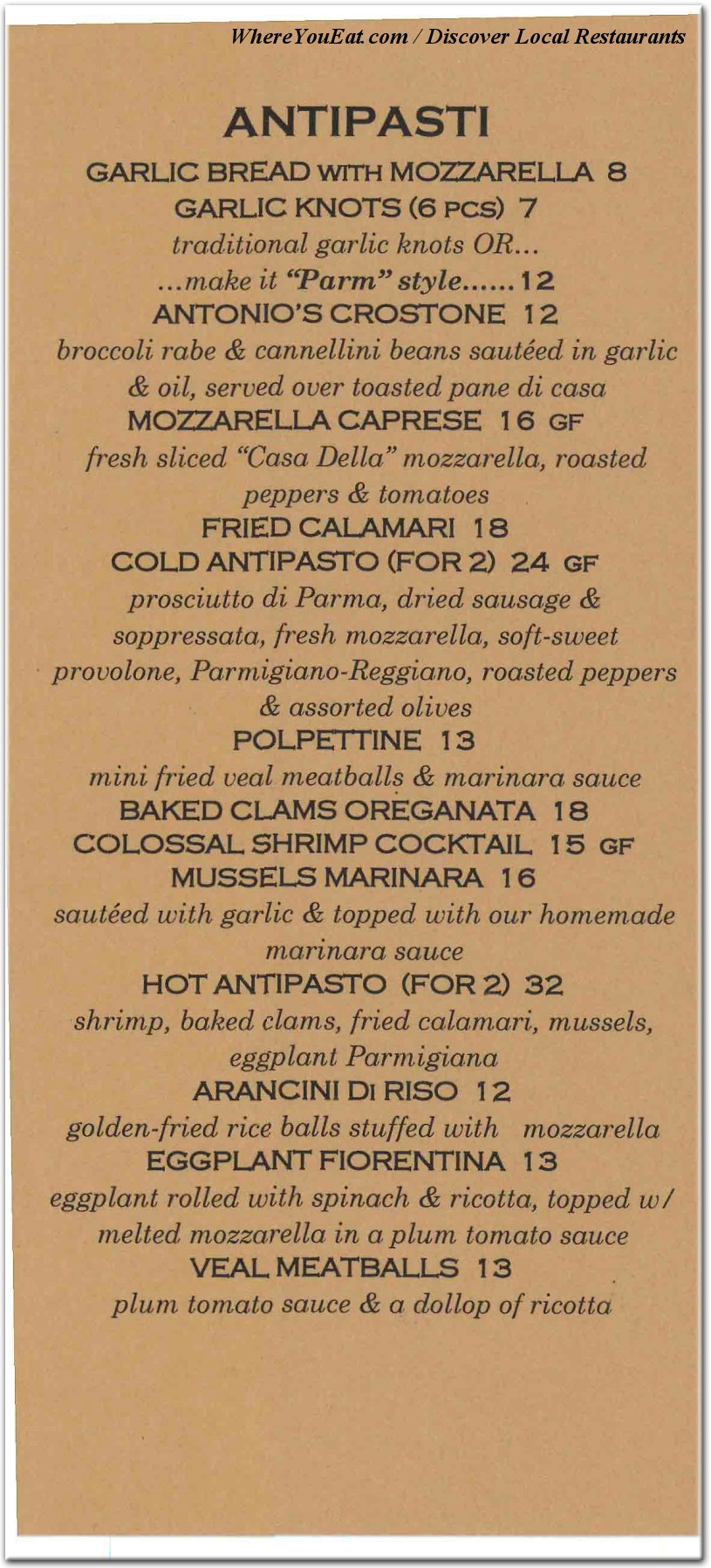 menu image