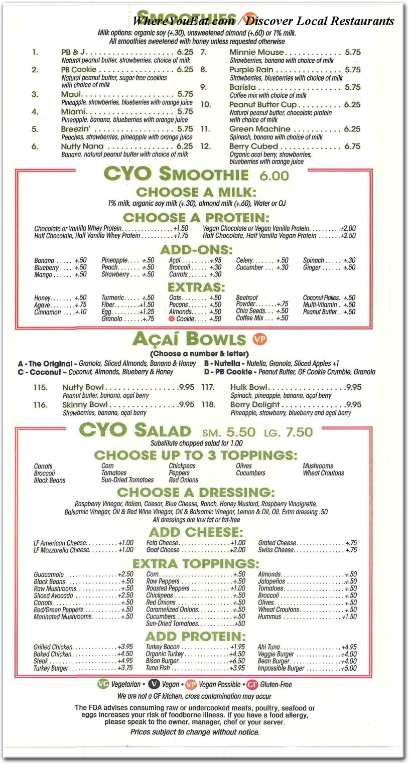 menu image