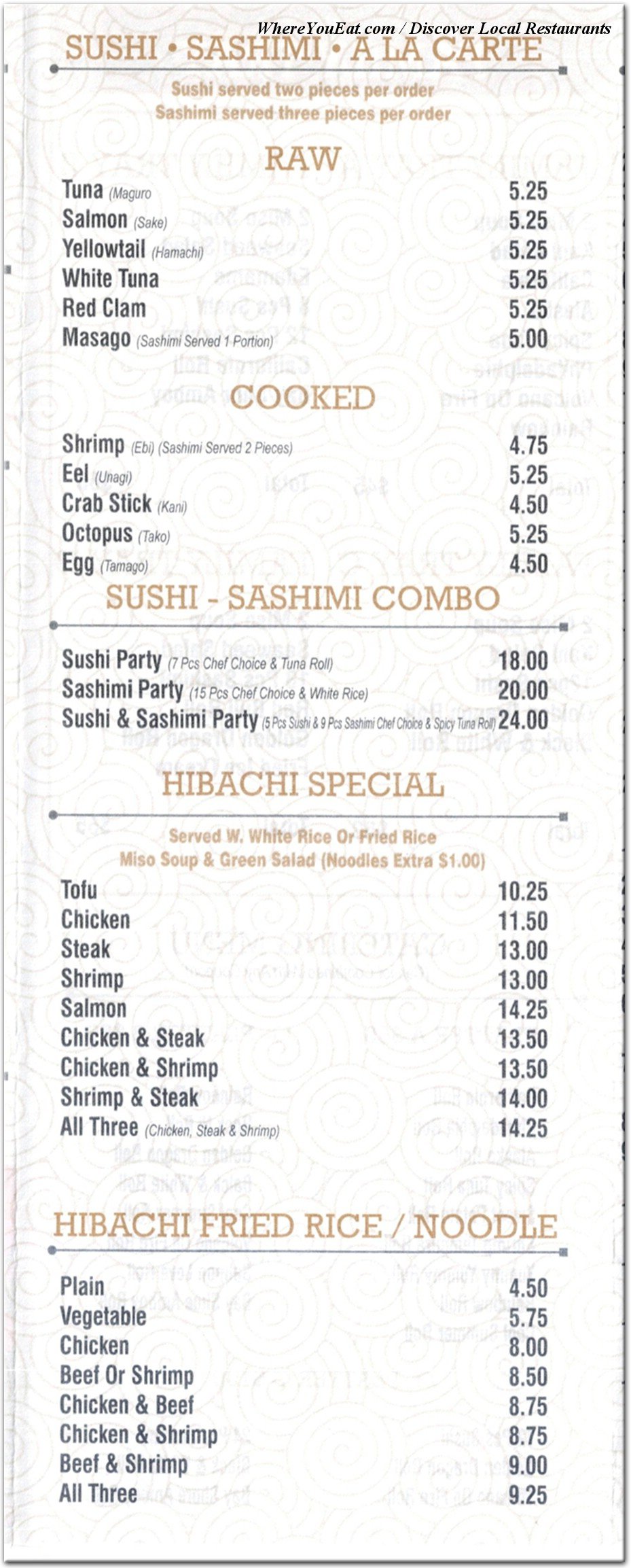 menu image