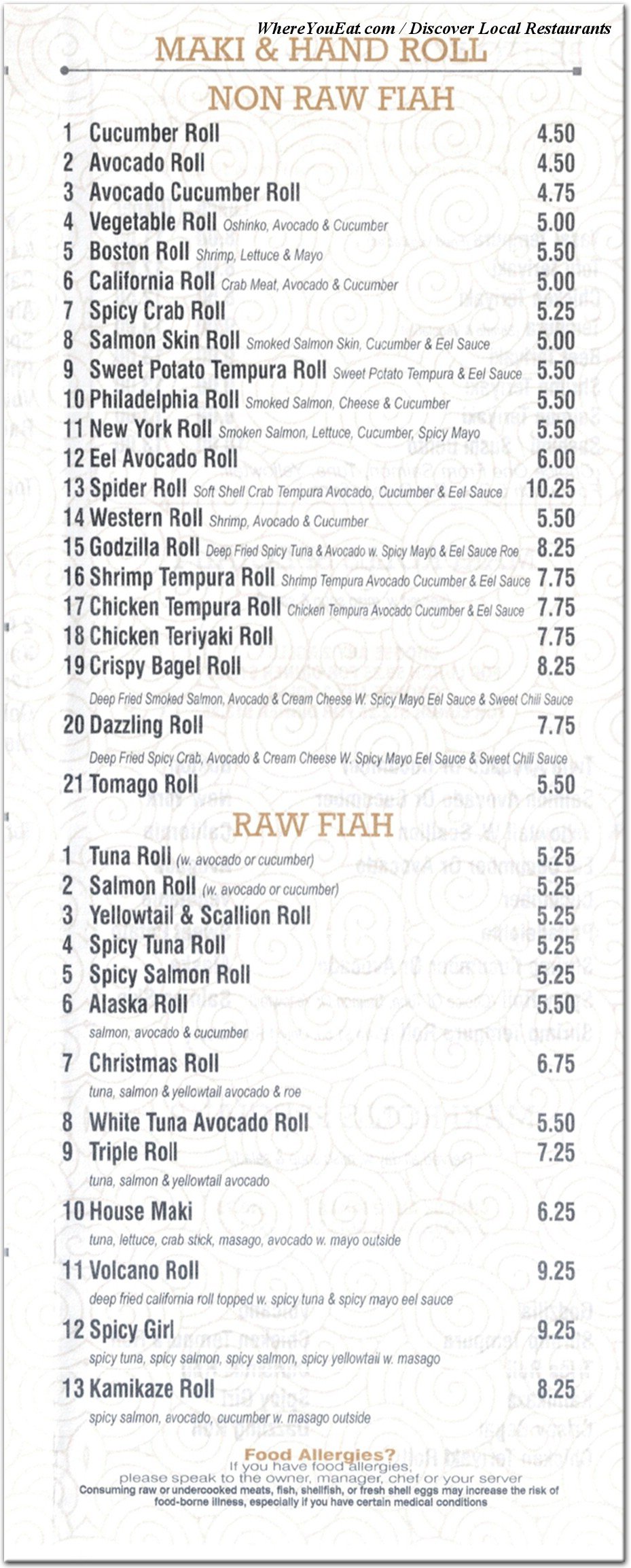 menu image