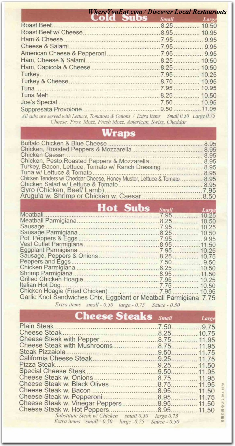 menu image