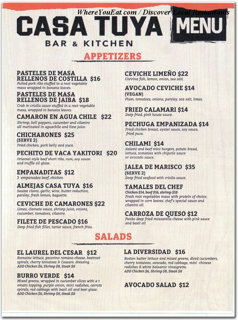 menu image