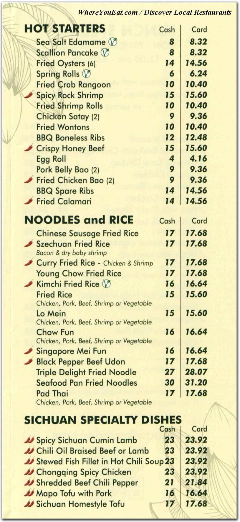 menu image