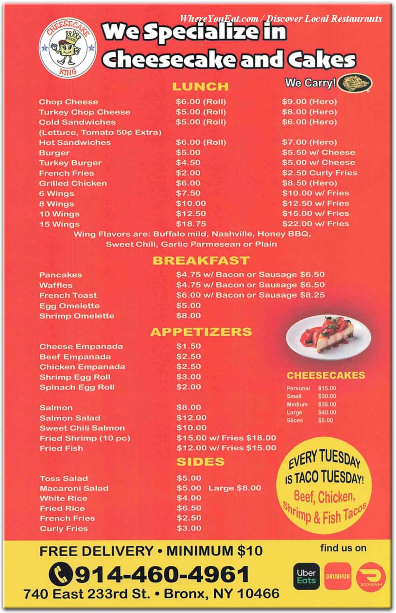 menu image