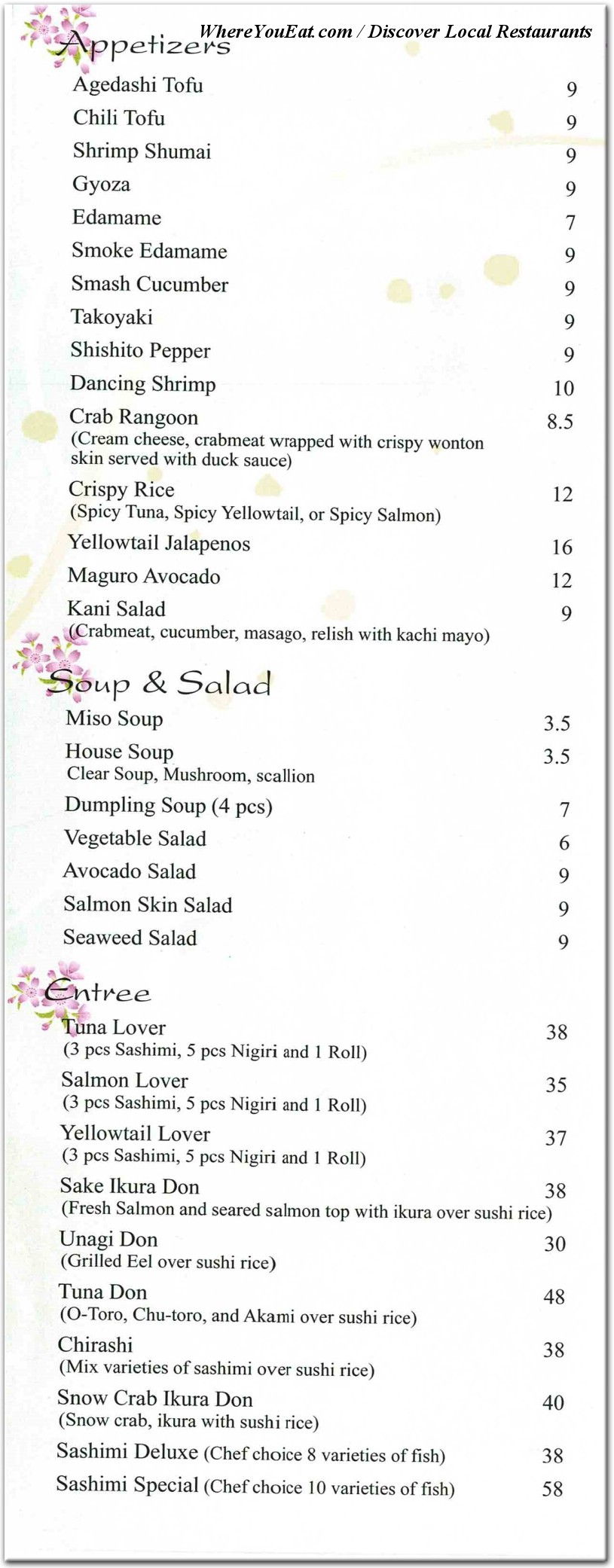 menu image