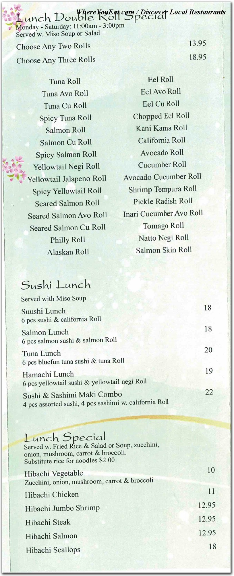 menu image