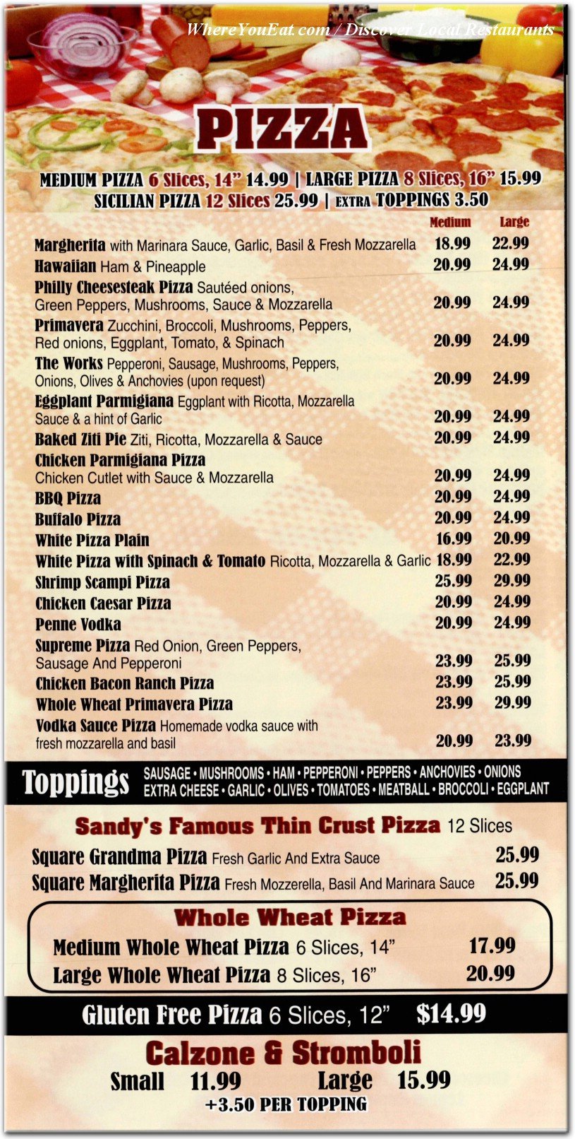 menu image