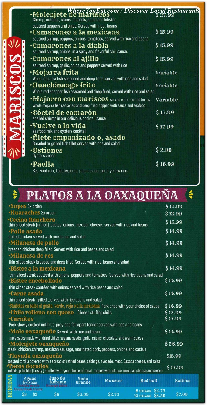 menu image