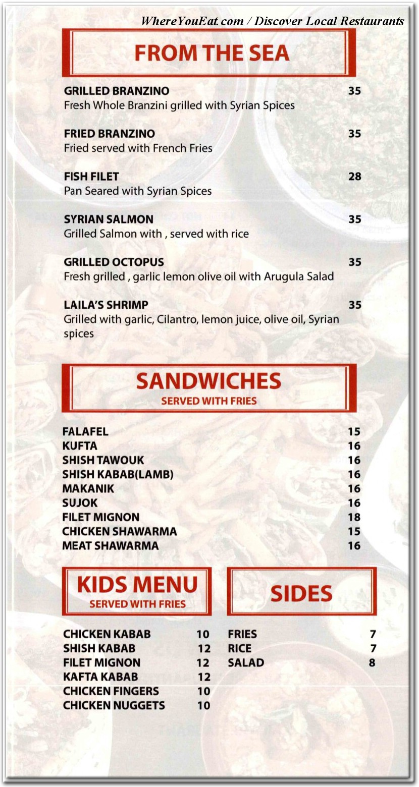 menu image
