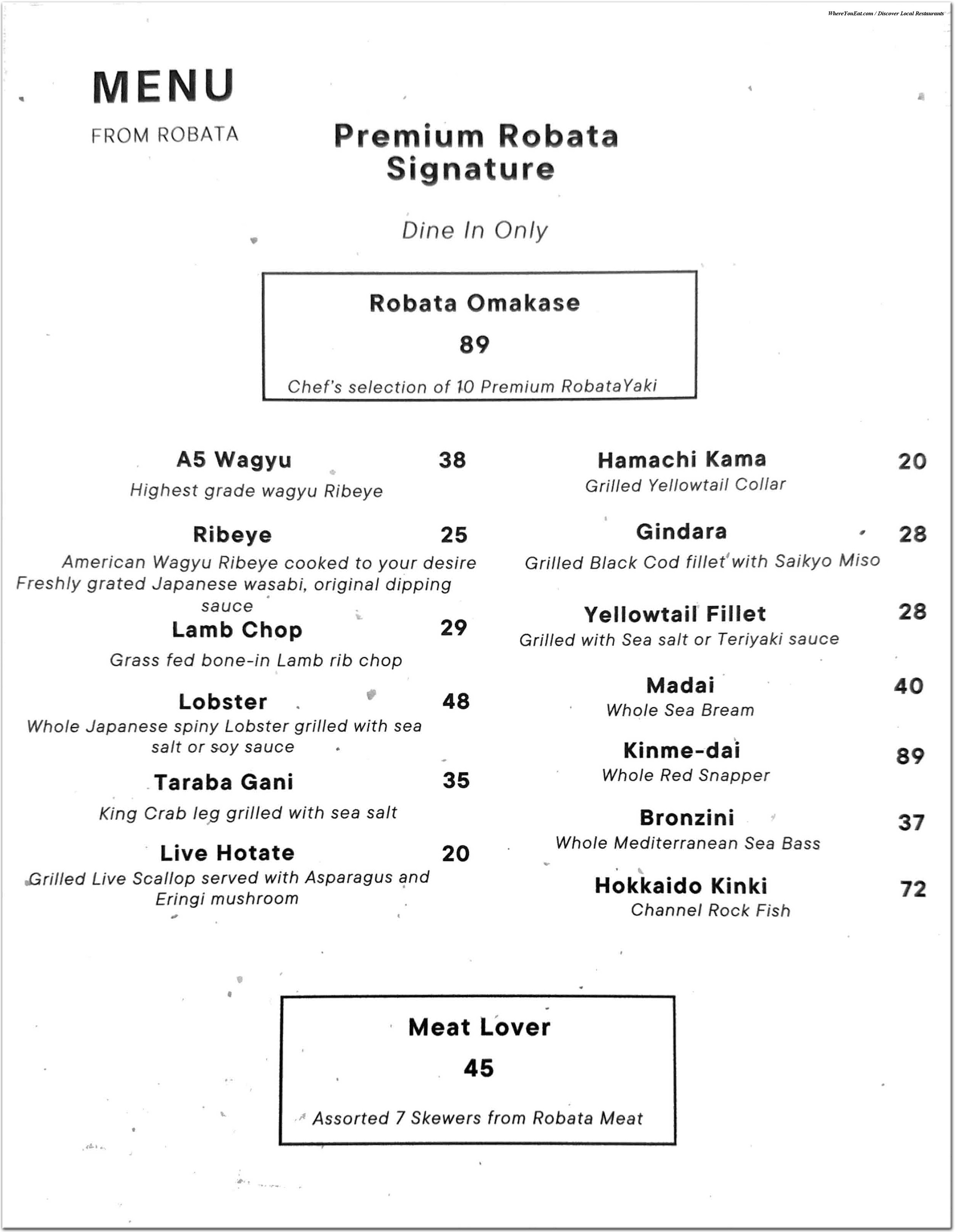 menu image