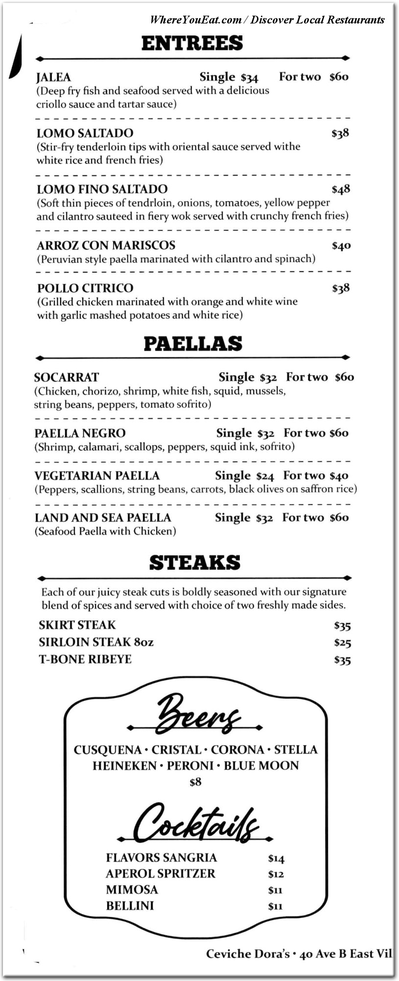 menu image