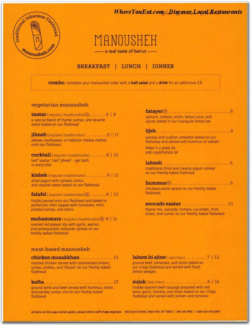 menu image