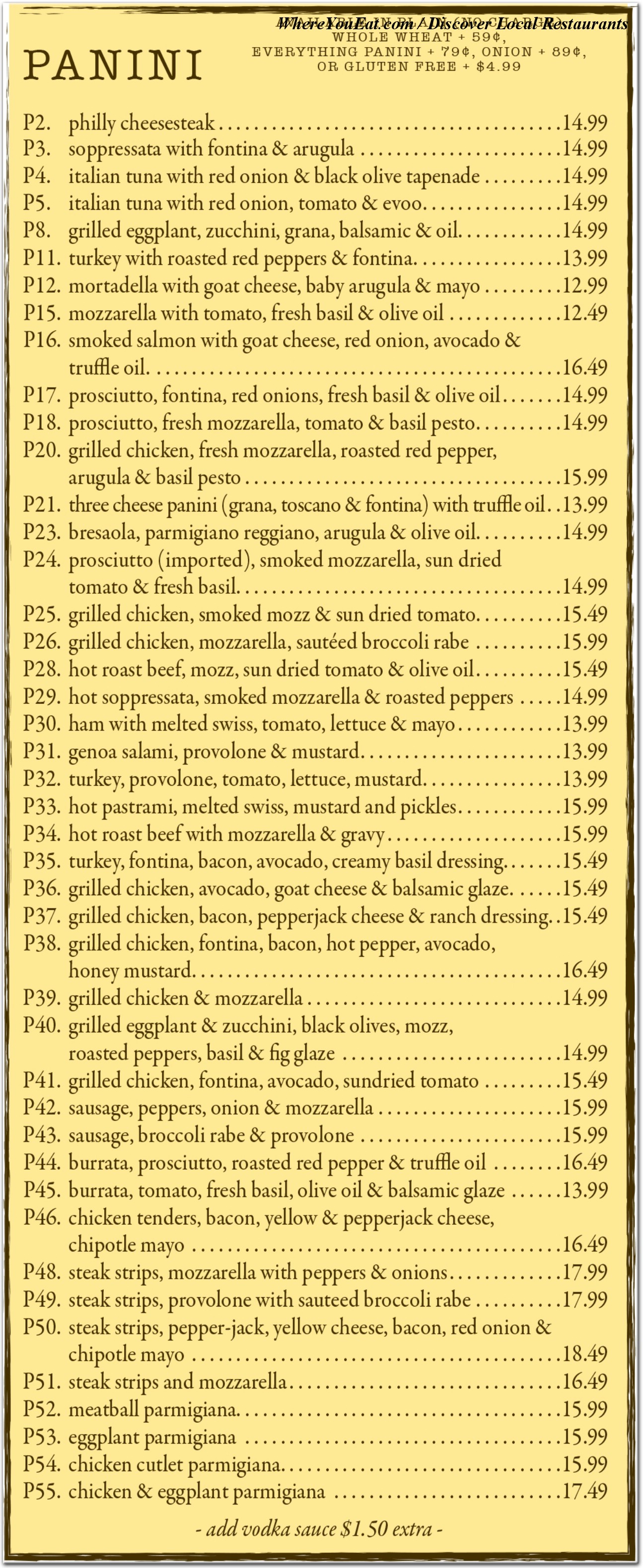 menu image