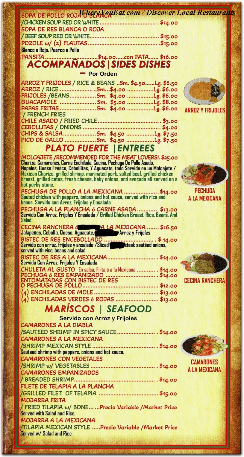 menu image