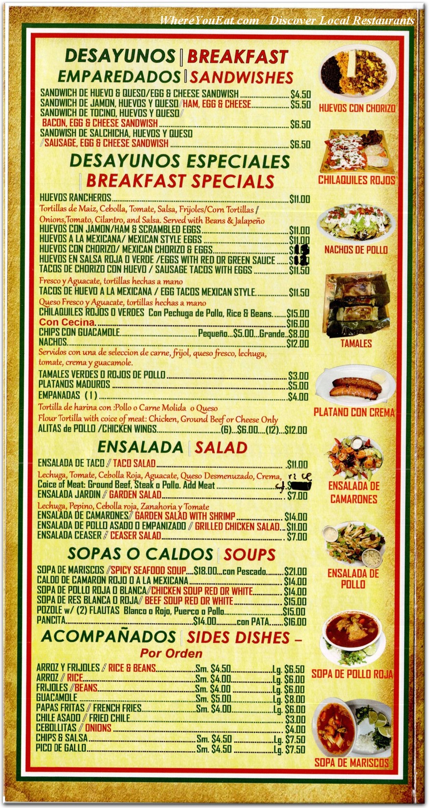 menu image