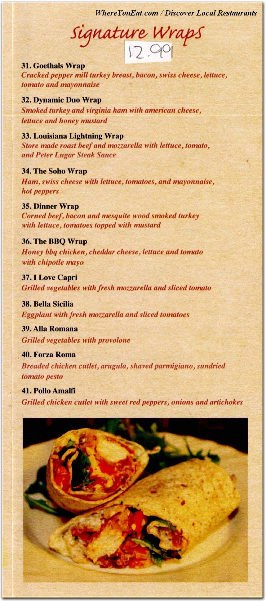menu image