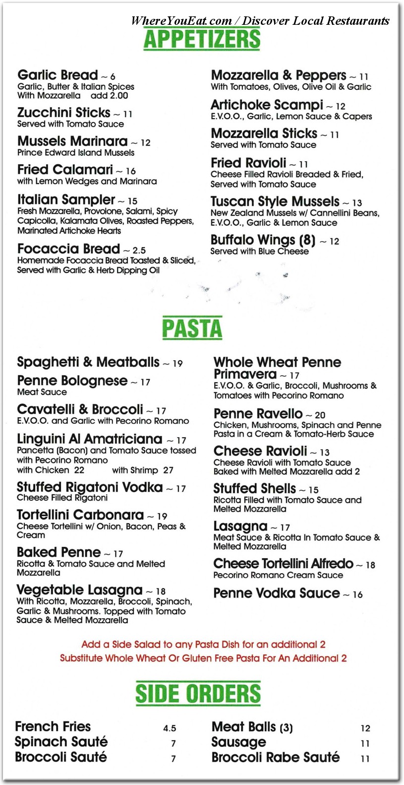 menu image