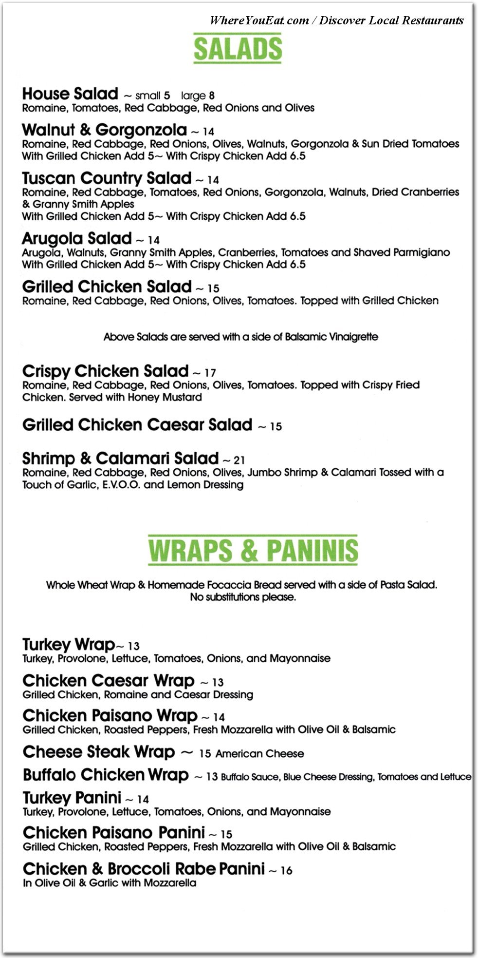 menu image