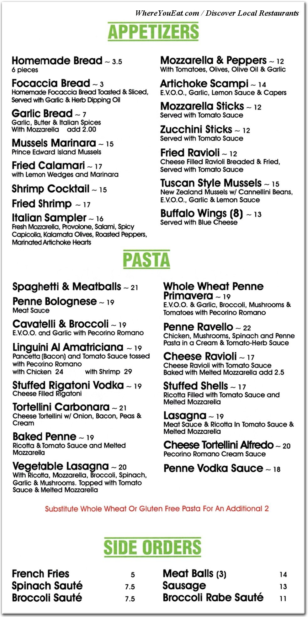 menu image