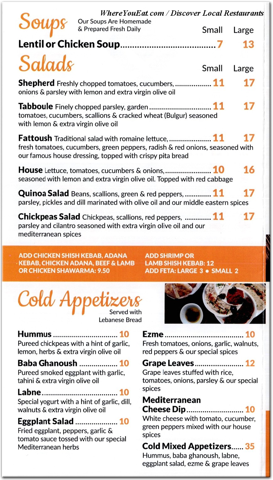 menu image
