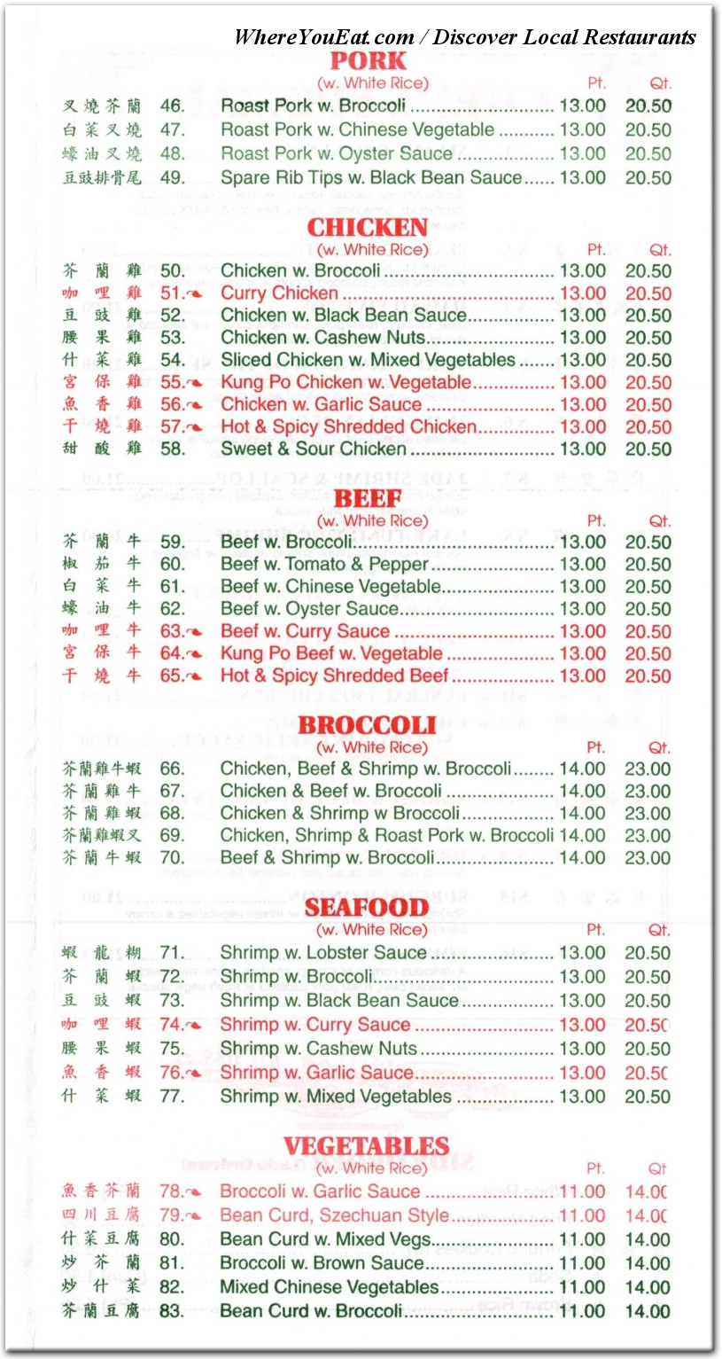 menu image