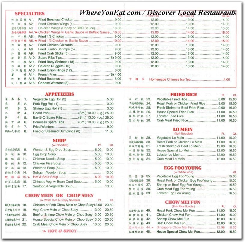 menu image