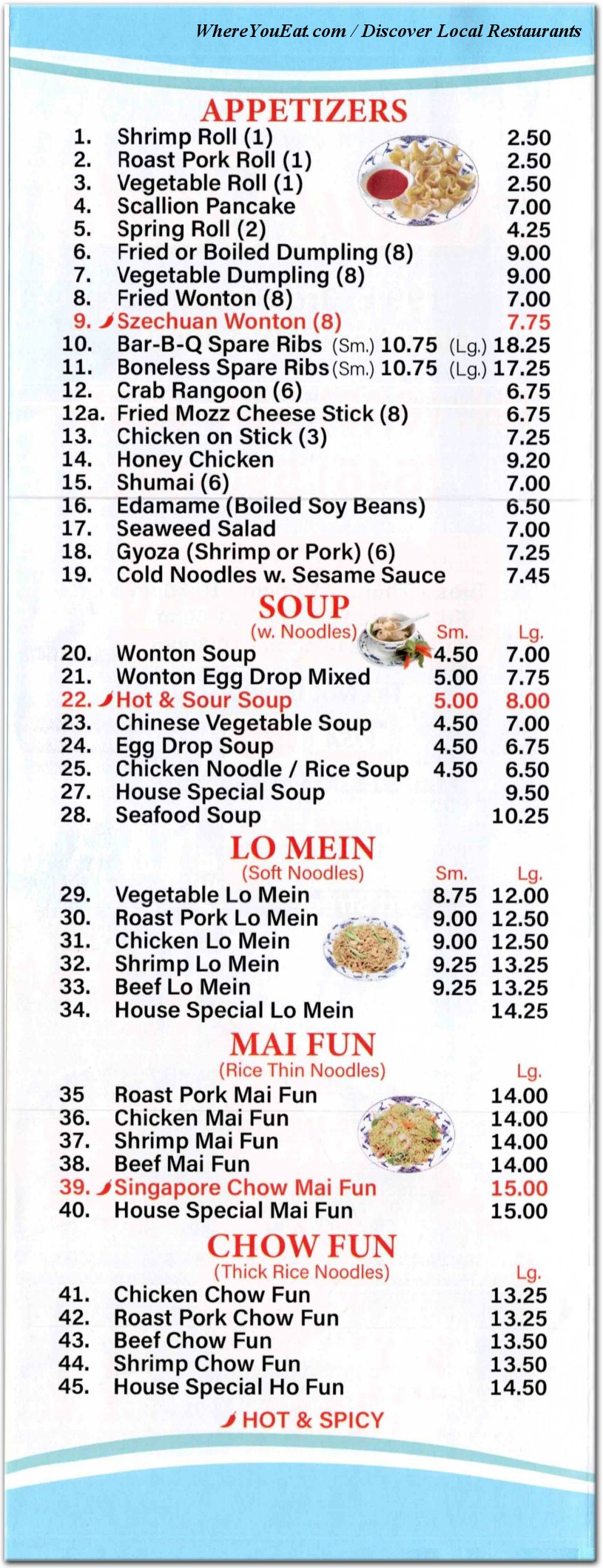 menu image