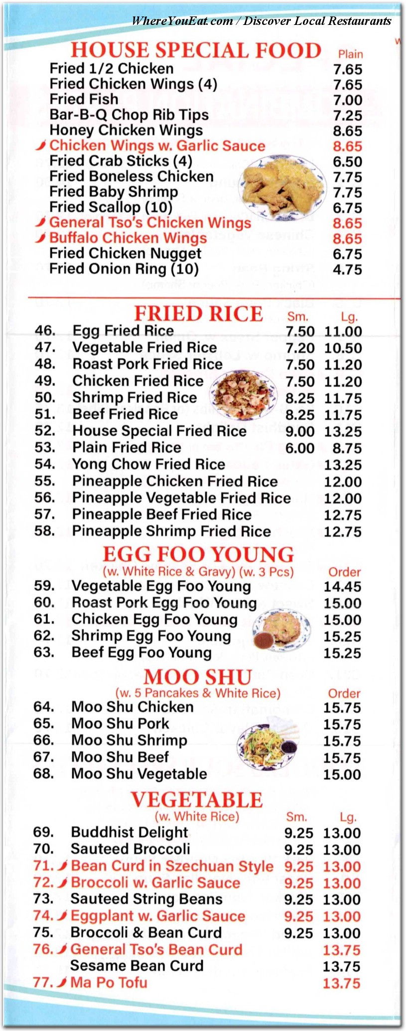 menu image