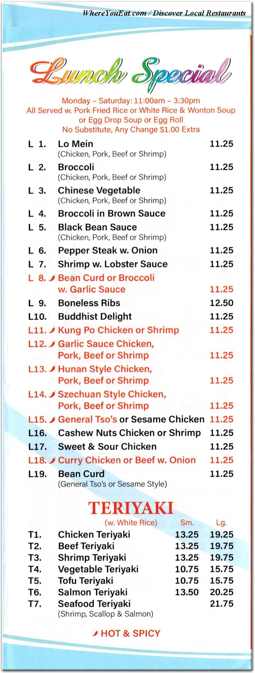 menu image