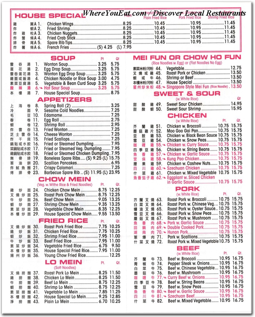 menu image