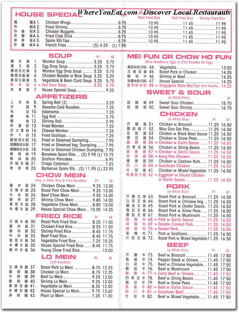 menu image