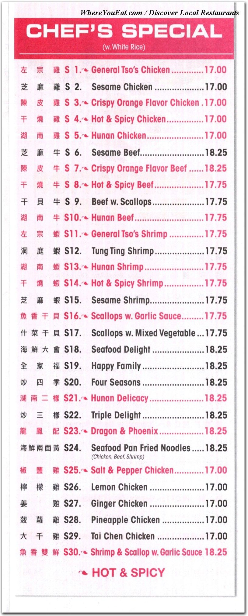menu image